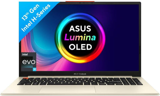 ASUS VIVOBOOK S 15 OLED INTEL EVO H-SERIES INTEL CORE I9 13TH GEN 13900H - (16 GB/1 TB SSD/WINDOWS 11 HOME) S5504VA-MA954WS THIN AND LIGHT LAPTOP  (15.6 INCH, CREAM WHITE, 1.70 KG, WITH MS OFFICE)