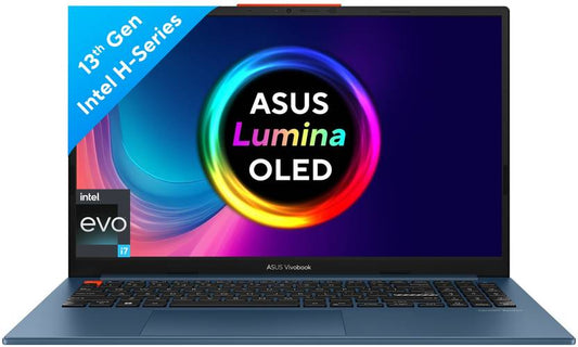 ASUS VIVOBOOK S 15 OLED INTEL EVO H-SERIES INTEL CORE I7 13TH GEN 13700H - (16 GB/512 GB SSD/WINDOWS 11 HOME) S5504VA-MA741WS THIN AND LIGHT LAPTOP  (15.6 INCH, SOLAR BLUE, 1.70 KG, WITH MS OFFICE)