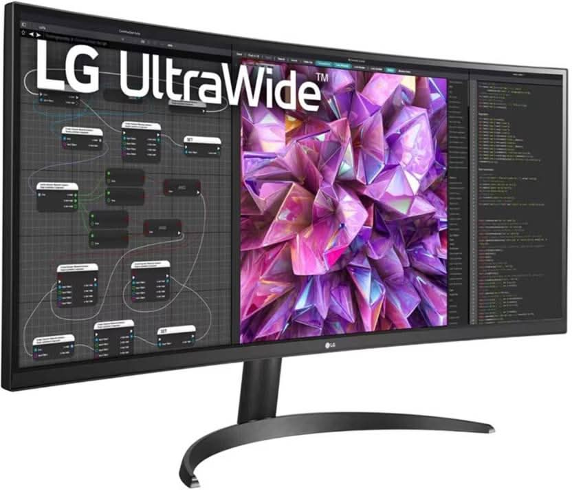 LG 34 INCH 34WQ60C-B QHD IPS CURVED MONITOR