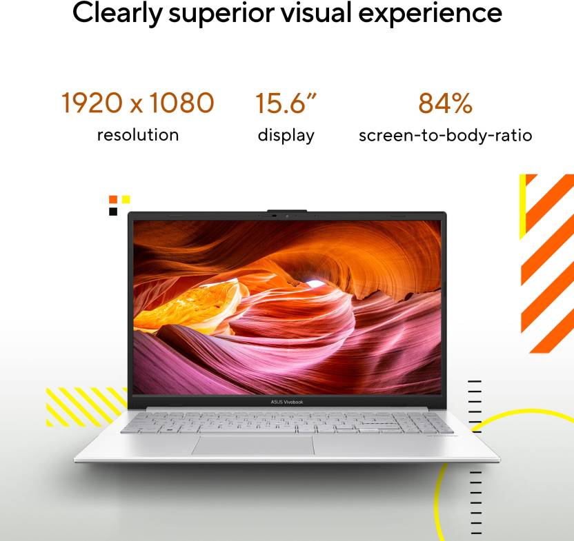 ASUS VIVOBOOK GO 15 AMD RYZEN 5 QUAD CORE 7520U - (8 GB/512 GB SSD/WINDOWS 11 HOME) E1504FA-NJ132WS | E1504FA-NJ521WS THIN AND LIGHT LAPTOP (15.6 INCH, COOL SILVER, 1.63 KG, WITH MS OFFICE)