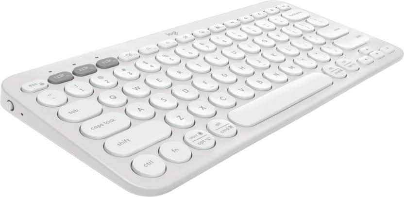 LOGITECH K380 WIRELESS MULTI-DEVICE BLUETOOTH KEYBOARD OFF WHITE