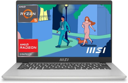 MSI 14 C7M-063IN MODERN [R5-7530U RYZEN/8GB/512GB SSD/WIN11 HOME/14.0 INCH/INTEGRATED GRAPHICS /1 YEAR(S)/SILVER]