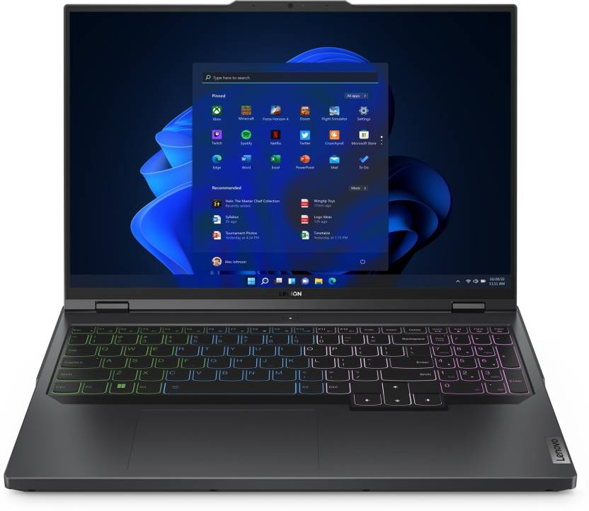 LENOVO LEGION PRO 5 AMD RYZEN 7 OCTA CORE 7745HX - (16 GB/1 TB SSD/WINDOWS 11 HOME/8 GB GRAPHICS/NVIDIA GEFORCE RTX 4060) 16ARX8 GAMING LAPTOP (16 INCH, ONYX GREY, 2.5 KG, WITH MS OFFICE)