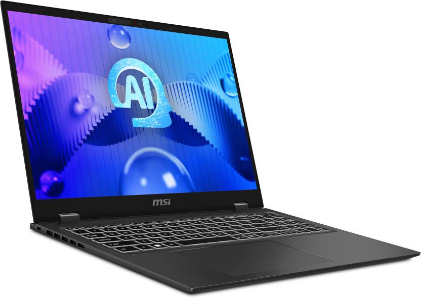 MSI Prestige 16 AI Evo B1MG 054IN Intel Core Ultra 7 Business Laptop (16GB, 512GB SSD, Windows 11 Home, 16 inch QHD Plus Display, MS Office 2021, Stellar Gray, 1.5 KG)