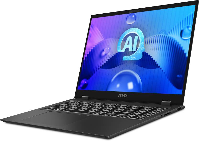 MSI Prestige 16 AI Evo B1MG 054IN Intel Core Ultra 7 Business Laptop (16GB, 512GB SSD, Windows 11 Home, 16 inch QHD Plus Display, MS Office 2021, Stellar Gray, 1.5 KG)