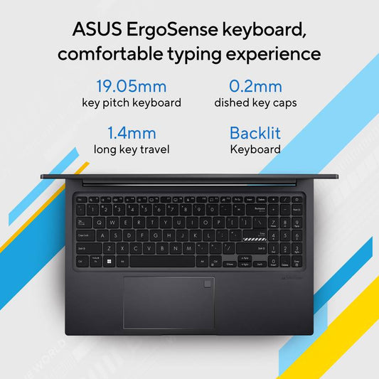 ASUS Vivobook 15 OLED Intel Core i5 13th Gen 1335U - (16 GB/512 GB SSD/Windows 11 Home) X1505VAU-LK543WS Thin and Light Laptop  (15.6 Inch, Indie Black, 1.70 Kg, With MS Office)