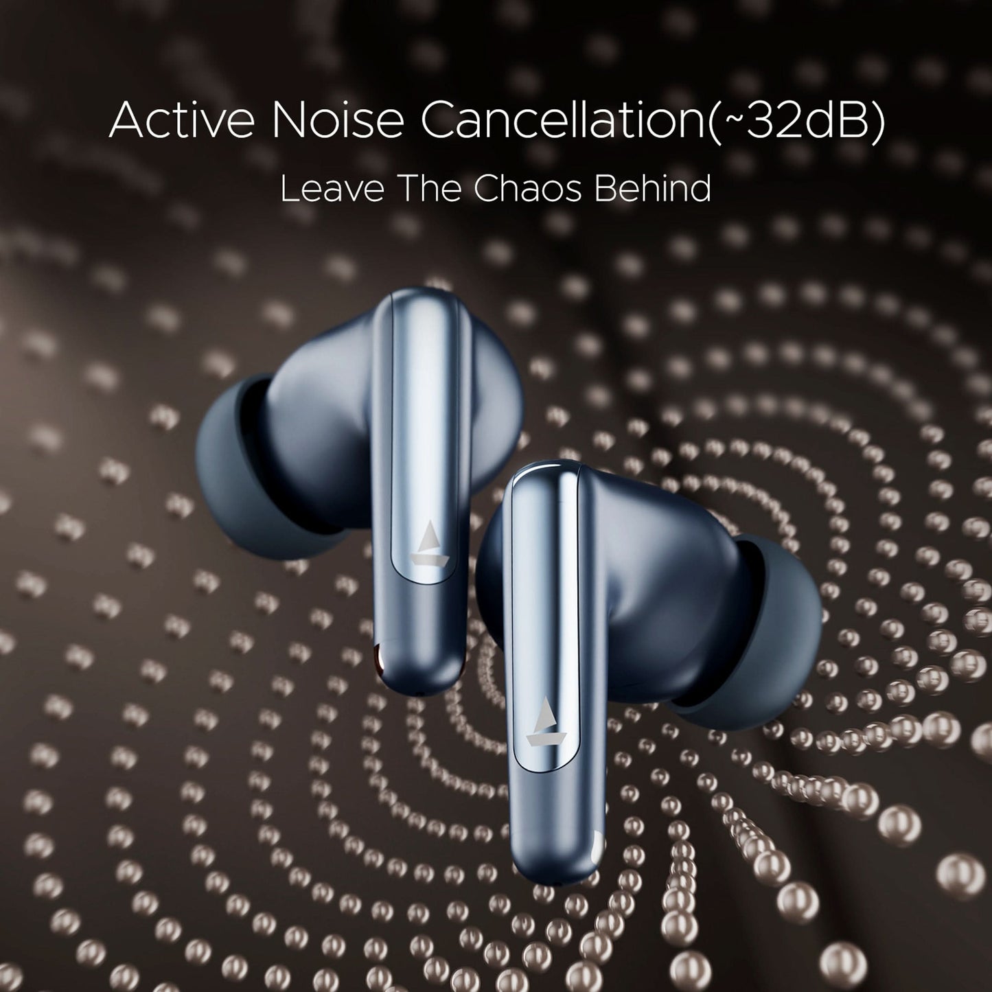 Boat Airdopes 161 ANC Elite Bluetooth Earbuds (Blue)