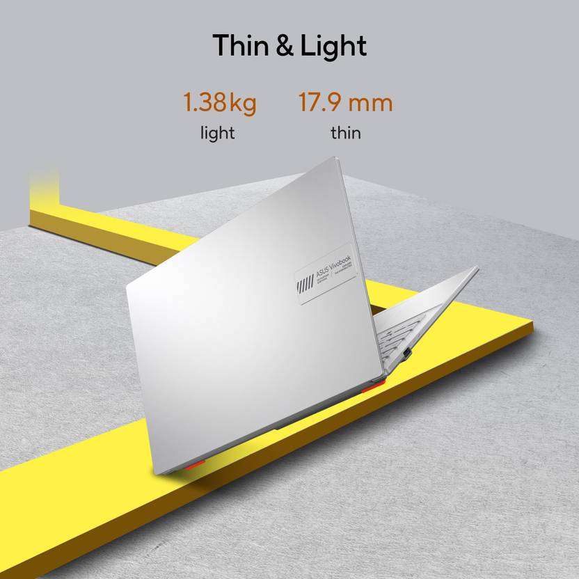 ASUS VIVOBOOK GO 14 AMD RYZEN 5 QUAD CORE 7520U - (16 GB/512 GB SSD/WINDOWS 11 HOME) E1404FA-NK541WS THIN AND LIGHT LAPTOP  (14 INCH, COOL SILVER, 1.38 KG, WITH MS OFFICE)