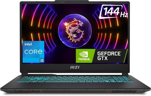 MSI 15 A12UDX 1049IN CYBORG [CI5-12450H 12TH GEN/16GB/512GB SSD/WIN11 HOME/15.6 INCH/6GB-RTX3050 GRAPHICS /2 YEAR(S)/BLACK]