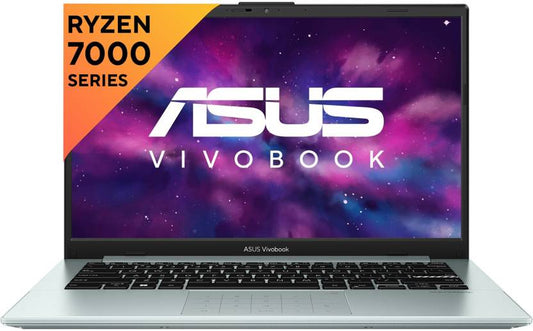 ASUS VIVOBOOK GO 14 AMD RYZEN 5 QUAD CORE 7520U - (8 GB/512 GB SSD/WINDOWS 11 HOME) E1404FA-NK523WS THIN AND LIGHT LAPTOP  (14 INCH, GREEN GREY, 1.38 KG, WITH MS OFFICE)