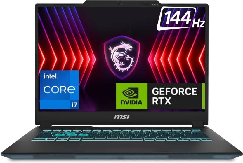 MSI CYBORG 14 INTEL CORE I7 13TH GEN 13620H - (16 GB/512 GB SSD/WINDOWS 11 HOME/6 GB GRAPHICS/NVIDIA GEFORCE RTX 4050) CYBORG 14 A13VE-201IN GAMING LAPTOP  (14 INCH, TRANSLUCENT BLACK, 1.6 KG, WITH MS OFFICE)