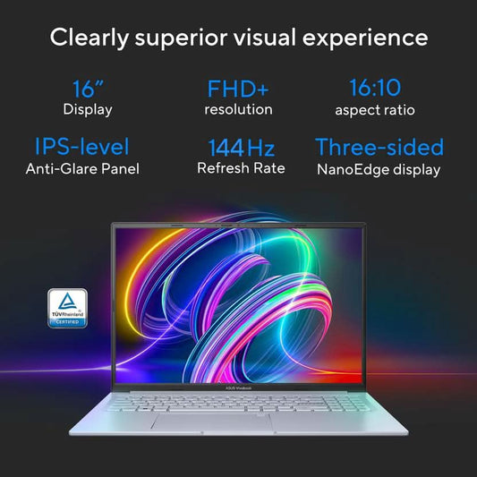 ASUS Vivobook 16X for Creator, Intel Core i5 12th Gen 12500H - (8 GB/512 GB SSD/Windows 11 Home/4 GB Graphics/NVIDIA GeForce RTX 2050) K3605ZF-RP258W Gaming Laptop  (16 Inch, Cool Silver, 1.80 Kg)