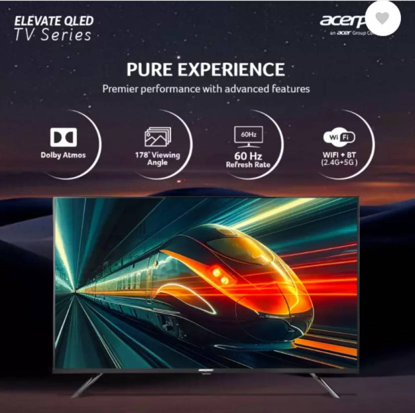 ACERPURE 139 CM (55 INCH) QLED ULTRA HD (4K) SMART GOOGLE TV (AP55UG51QEVTD)