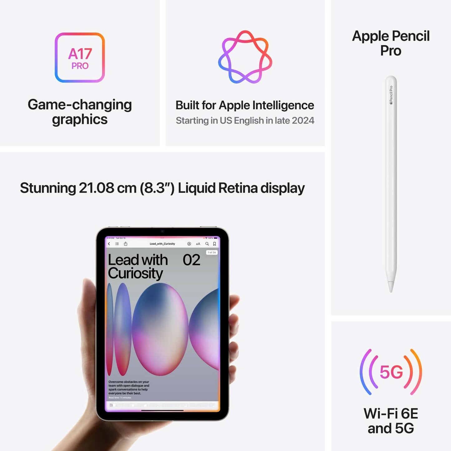 Apple iPad mini A17 Pro Wi-Fi 512GB - Blue