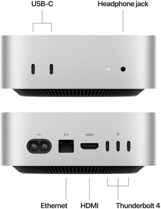 Apple Mac mini M4 chip with 10-core CPU and 10-core GPU, 16GB, 512GB SSD