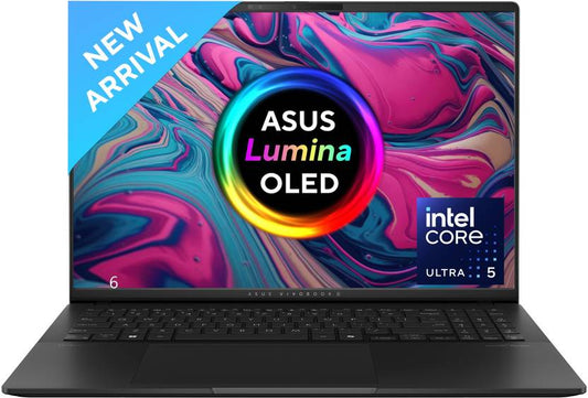 ASUS VIVOBOOK AI PC INTEL CORE ULTRA 9 185H - (16 GB/1 TB SSD/WINDOWS 11 HOME) S5606MA-MX952WS THIN AND LIGHT LAPTOP  (16 INCH, NEUTRAL BLACK, 1.50 KG, WITH MS OFFICE)