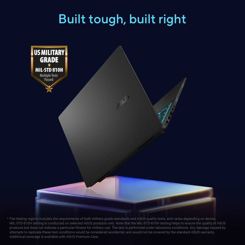 ASUS GAMING V16 (2025) WITH OFFICE 2024 + M365 BASIC*, AI PC INTEL CORE 5 210H - (16 GB/512 GB SSD/WINDOWS 11 HOME/6 GB GRAPHICS/NVIDIA GEFORCE RTX 4050/144 HZ) V3607VU-RP550WS GAMING LAPTOP (16 INCH, MATTE BLACK, 1.95 KG, WITH MS OFFICE)