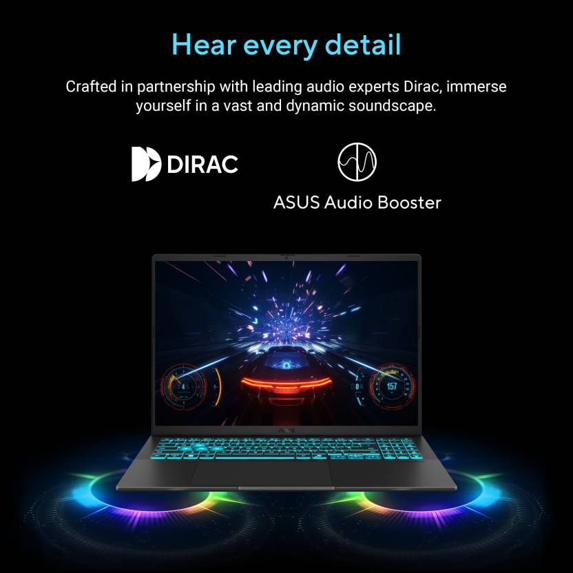 ASUS GAMING V16 (2025) WITH OFFICE 2024 + M365 BASIC*, AI PC INTEL CORE 5 210H - (16 GB/512 GB SSD/WINDOWS 11 HOME/6 GB GRAPHICS/NVIDIA GEFORCE RTX 4050/144 HZ) V3607VU-RP550WS GAMING LAPTOP (16 INCH, MATTE BLACK, 1.95 KG, WITH MS OFFICE)