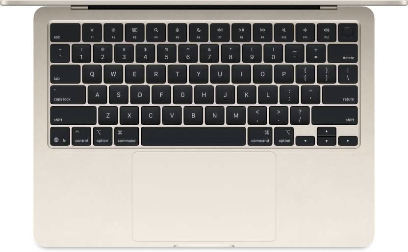 Apple MacBook Air Apple M4 - (16 GB/256 GB SSD/macOS Sequoia) MW0Y3HN/A  (13.6 inch, Starlight, 1.24 kg)
