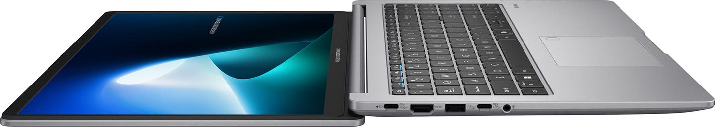 ASUS ExpertBook P1 P1503CVA-S72562WS, Intel Core 3 14th Gen 100U, 8 GB RAM, 512 GB SSD, Windows 11 Home, Thin and Light Laptop, 15.6 Inch, MS Office 2024, 1.62 kg, Misty Grey, 1 Year(s) Warranty, GREY