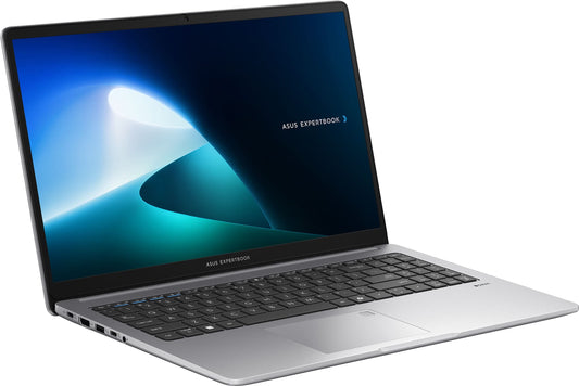 ASUS ExpertBook P1 P1503CVA-S72562WS, Intel Core 3 14th Gen 100U, 8 GB RAM, 512 GB SSD, Windows 11 Home, Thin and Light Laptop, 15.6 Inch, MS Office 2024, 1.62 kg, Misty Grey, 1 Year(s) Warranty, GREY