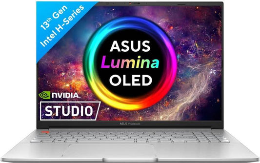 ASUS Vivobook Pro 15 OLED For Creator, Intel H-Series Intel Core i5 13th Gen 13500H - (16 GB/512 GB SSD/Windows 11 Home/6 GB Graphics/NVIDIA GeForce RTX 4050/120 Hz/65 TGP) K6502VU-MA542WS Gaming Laptop  (15.6 Inch, Cool Silver, 1.80 Kg, With MS Office)