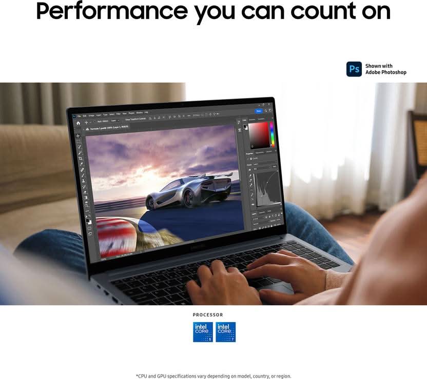 Samsung Galaxy Book4 Intel Core 5 120U - (16 GB/512 GB SSD/Windows 11 Home) NP750XGK-KG2IN / NP750XGK-LG2IN Thin and Light Laptop (15.6 Inch, Gray, 1.55 Kg, With MS Office)