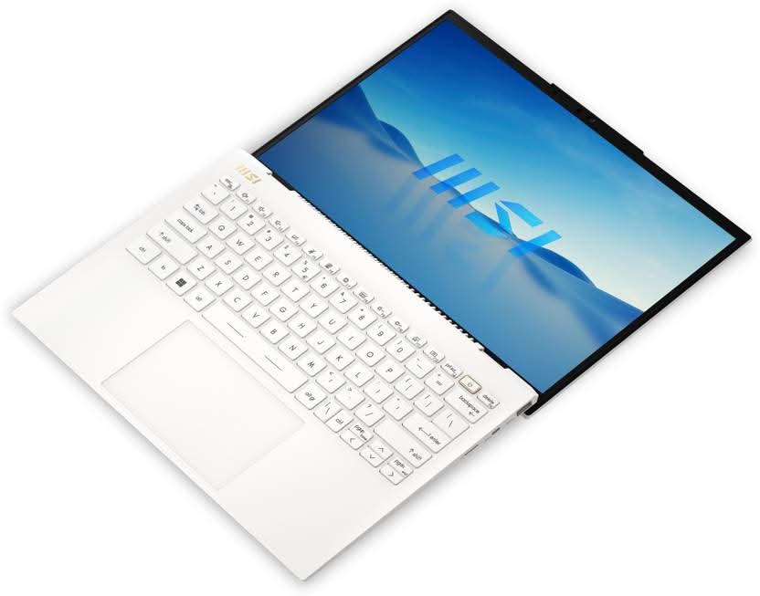MSI Prestige 13 Evo Intel Core i5 12th Gen 1240P - (8 GB/512 GB SSD/Windows 11 Home) Prestige 13 Evo A12M-085IN Thin and Light Laptop (13.3 Inch, Pure White, 0.99 Kg)