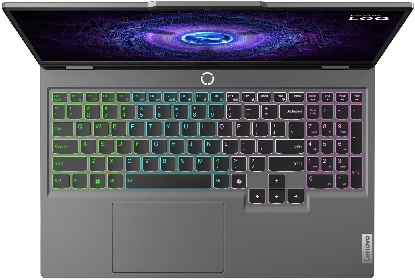 Lenovo LOQ 15IRX9 83DV01FYIN 15.6 Inch FHD Gaming Laptop, Intel Core i7-13645HX, 16GB RAM, 512GB SSD, GeForce RTX 4050 6GB, Windows 11 Home, Microsoft Office 2024, Grey