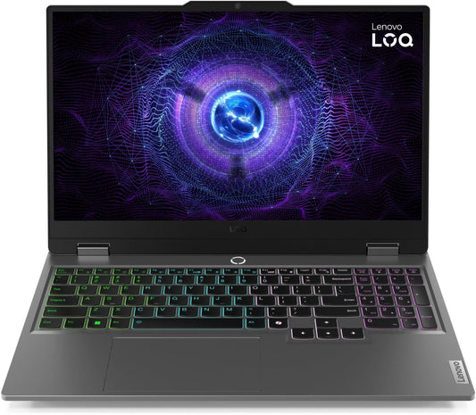 Lenovo LOQ 15IRX9 83DV01ABIN 15.6 Inch FHD Gaming Laptop, Intel Core i5-13450HX, 16GB RAM, 512GB SSD, RTX 3050A 4GB, Windows 11 Home, Microsoft Office 2024, Grey