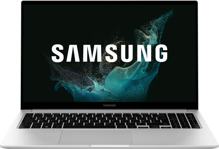 Samsung Galaxy Book2 Intel Core i5 12th Gen 1240P - (8 GB/512 GB SSD/Windows 11 Home/4 GB Graphics) NP750XEE-XB1IN Thin and Light Laptop (15.6 Inch, Silver, 1.6 kg, With MS Office)