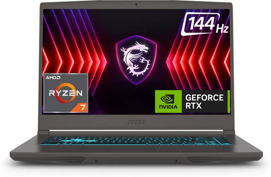 MSI THIN A15 AMD RYZEN 7 OCTA CORE 7735HS - (16 GB/1 TB SSD/WINDOWS 11 HOME/4 GB GRAPHICS/NVIDIA GEFORCE RTX 3050/144 HZ) THIN A15 B7UC-103IN GAMING LAPTOP