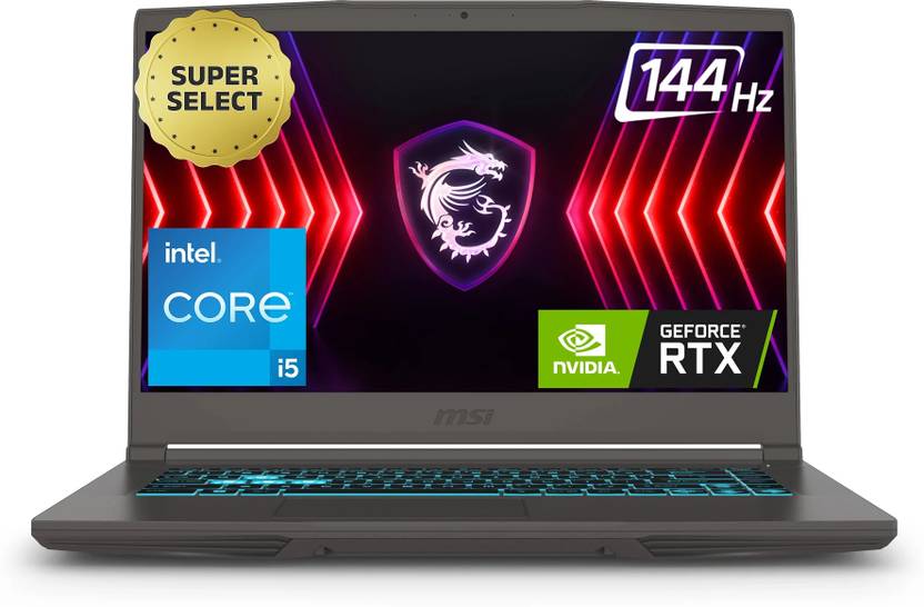 MSI Thin 15 Intel Core i5 13th Gen 13420H - (16 GB/512 GB SSD/Windows 11 Home/6 GB Graphics/NVIDIA GeForce RTX 3050/144 Hz) THIN 15 B13UDX-129IN Gaming Laptop  (15.6 Inch, Cosmos Gray, 1.86 Kg)