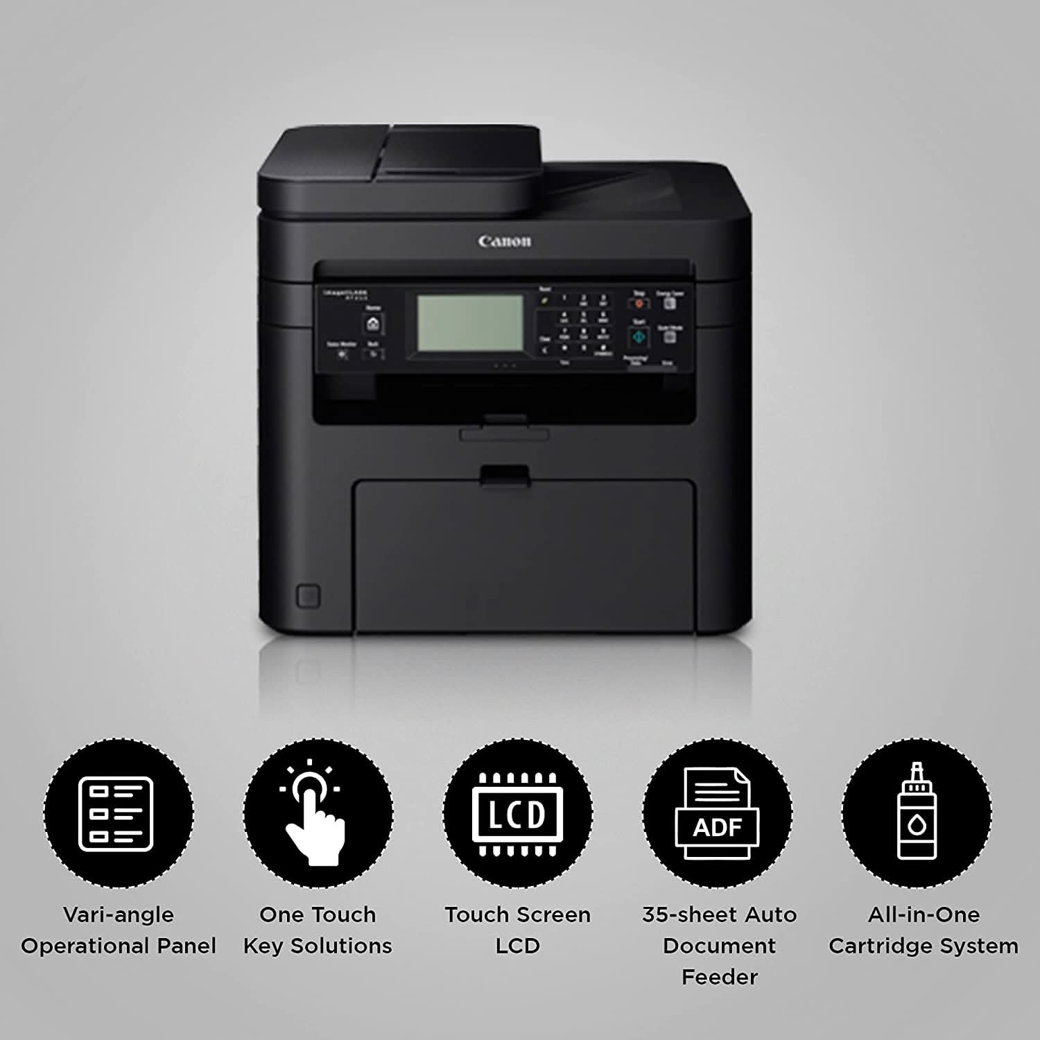 Canon® imageCLASS® MF236n Monochrome (Black and White) Laser All-in-One Printer offers