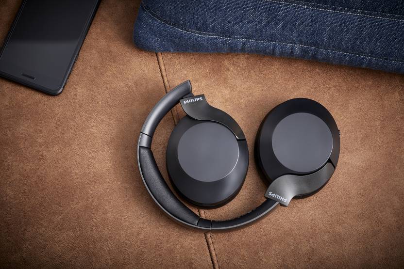 PHILIPS TAPH805BK/10 WIRELESS HEADPHONE WITH TOUCH CONTROL, ACTIVE NOISE CANCELLATION BLUETOOTH (BLACK, ON THE EAR)