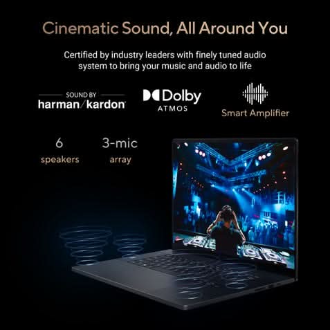 ASUS ProArt P16 OLED, Creator Laptop, AMD Ryzen AI 9 HX 370 (32GB/1TB/RTX 5080/40.64 cms (16) 4K Touch/Windows 11 Home/Office Home 2024 + M365 Basic (1 Year Validity)*) H7606WW-SE066WS