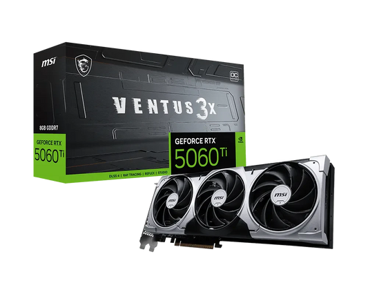 MSI GeForce RTX 5060 Ti 8G VENTUS 3X OC GDDR7 Graphics Card