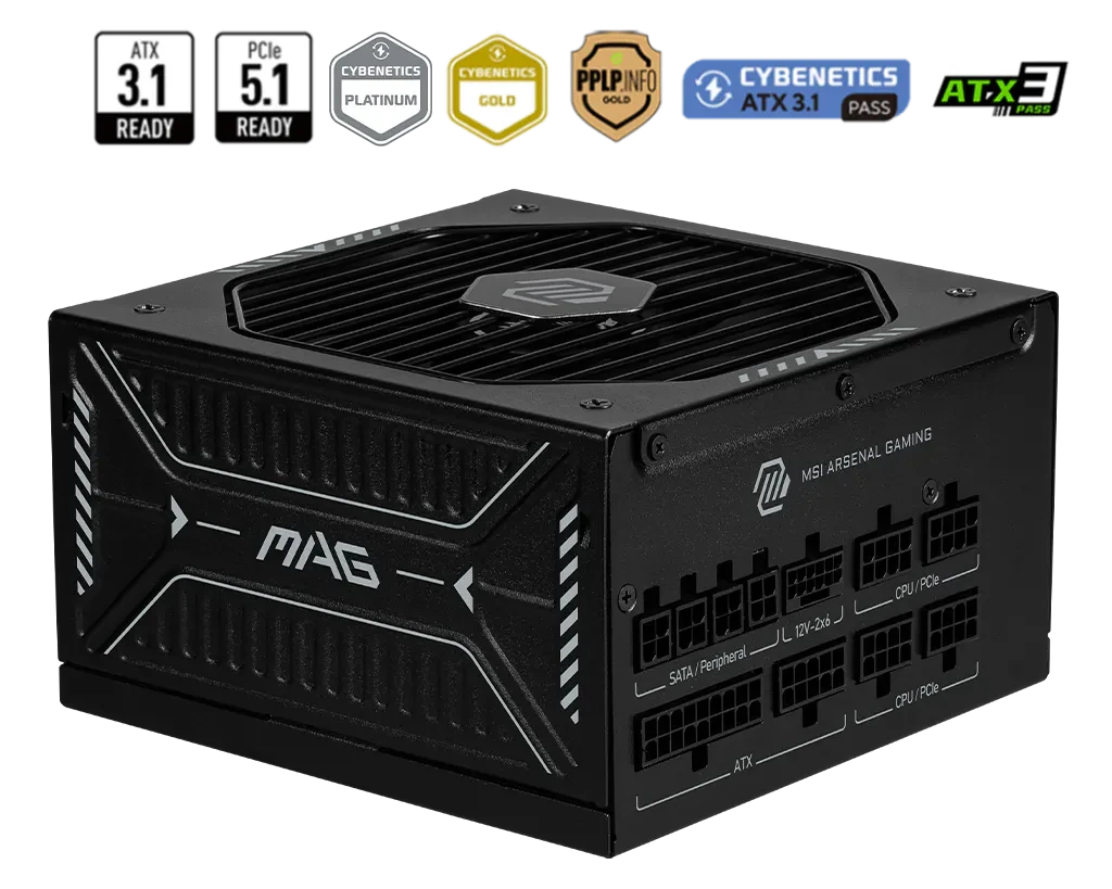 MSI MAG A1000GLS PCIE5 POWER SUPPLY