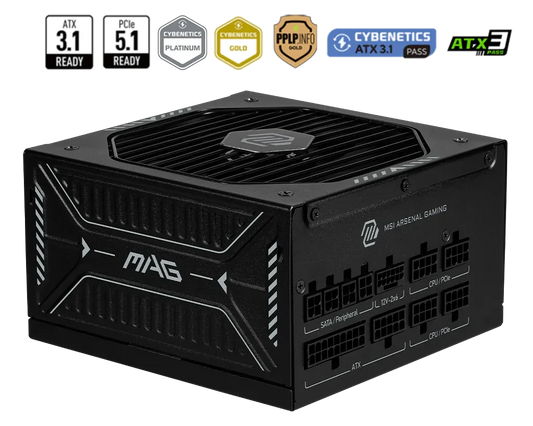 MSI MAG A1000GLS PCIE5 POWER SUPPLY