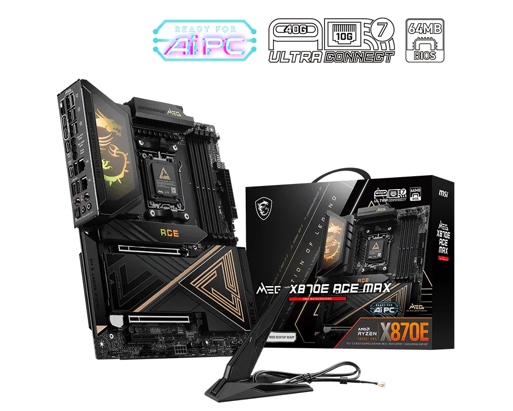 MSI MEG X870E ACE MAX AMD AM5 ATX Motherboard