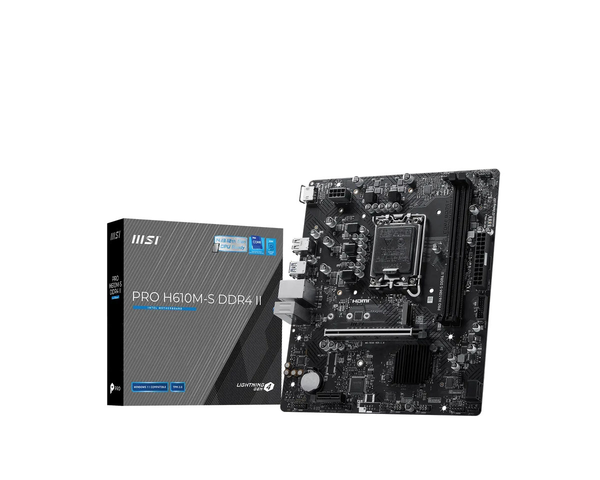 Msi Pro H610M-S DDR4 II M-ATX Motherboard