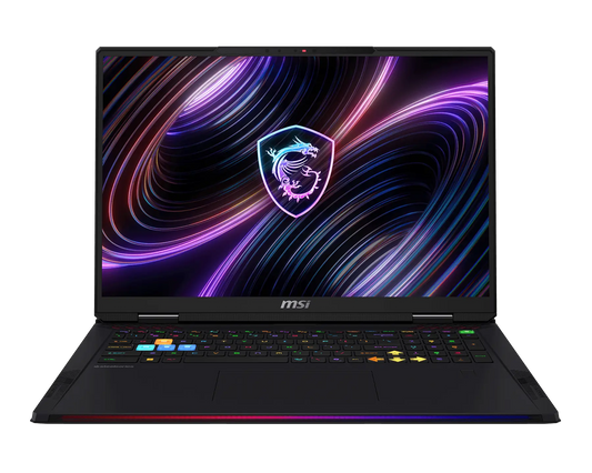 MSI Raider 18 Max HX A2WJ Intel Core Ultra 9 processor 290HX Plus, 64GB DDR5 Ram, 2TB SSD, 18 Inch, 16:10 UHD+ (3840x2400), MiniLED, IPS-Level panel, NVIDIA GeForce RTX 5090 Laptop GPU, GDDR7 24GB, Win 11 Home, 2 Yrs Warranty, Core Black