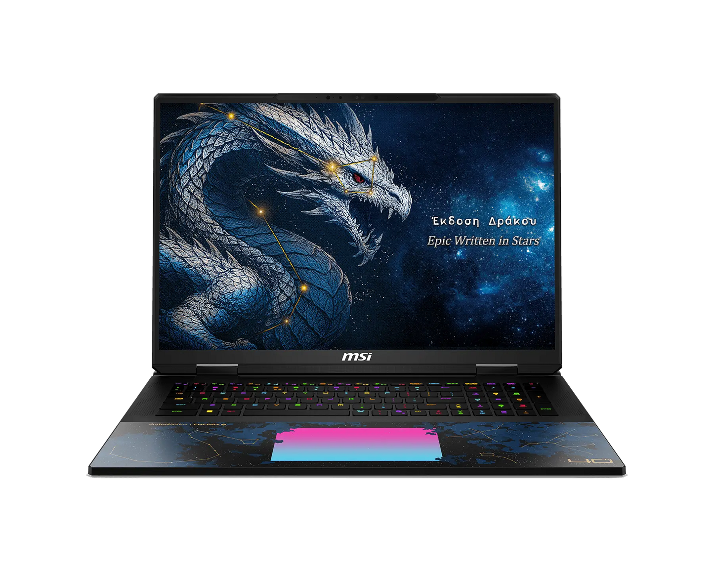 MSI TITAN 18 HX DRAGON EDITION AI A2WJ-1224IN [ULTRA9-290HX/96GB RAM/4TB SSD/WIN11 HOME/18.0" MINI LED 4K 240Hz/24GB-RTX5090 GRAPHICS/2 YEAR(S)/BLACK]