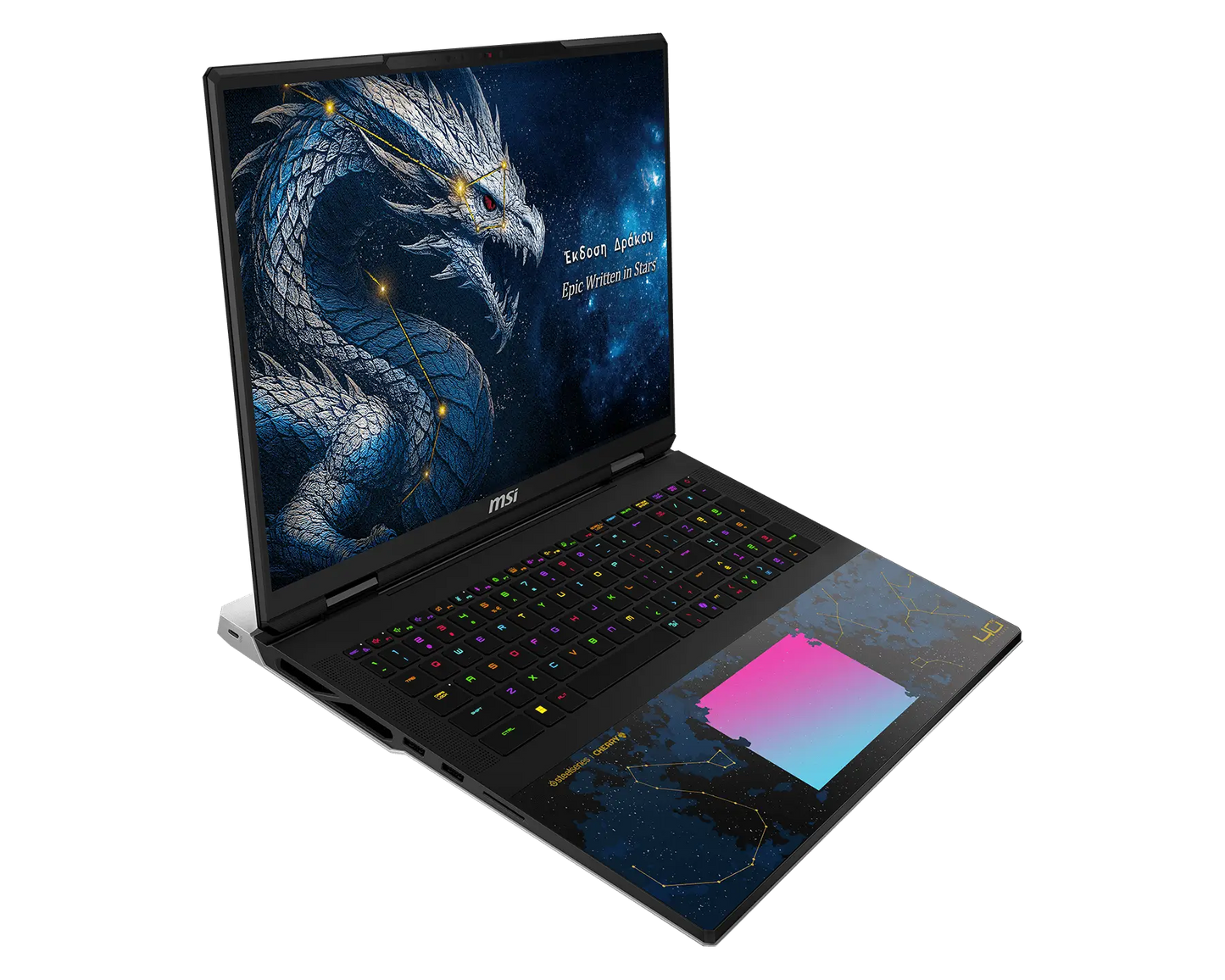 MSI TITAN 18 HX DRAGON EDITION AI A2WJ-1224IN [ULTRA9-290HX/96GB RAM/4TB SSD/WIN11 HOME/18.0" MINI LED 4K 240Hz/24GB-RTX5090 GRAPHICS/2 YEAR(S)/BLACK]