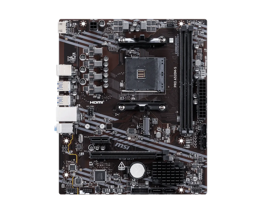 MSI PRO A520M-S AMD Micro-ATX, AM4 Socket, DDR4 Motherboard