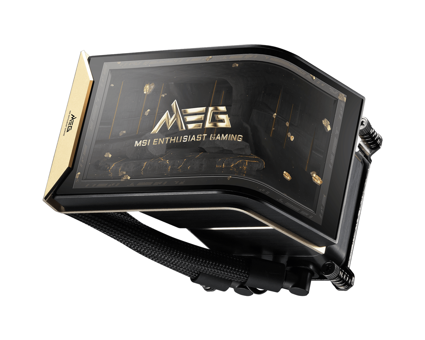 MSI MEG CORELIQUID E15 360 360mm AIO Liquid CPU Cooler, 6.67 Inch 2K AMOLED Display, ARGB, LGA 1700/1851, AM4/AM5, Gray