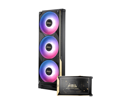 MSI MEG CORELIQUID E15 360 360mm AIO Liquid CPU Cooler, 6.67 Inch 2K AMOLED Display, ARGB, LGA 1700/1851, AM4/AM5, Gray