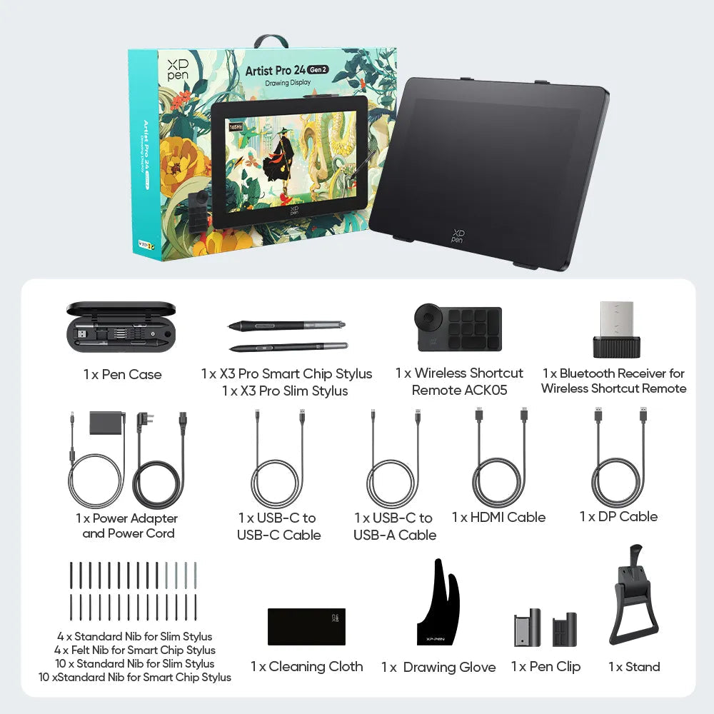 XPPen Artist Pro 24 (Gen2) 165Hz MD240QH