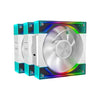 ANT ESPORTS QUARTZFLOW 120MM 3 IN 1 ARGB CASE FAN KIT WHITE