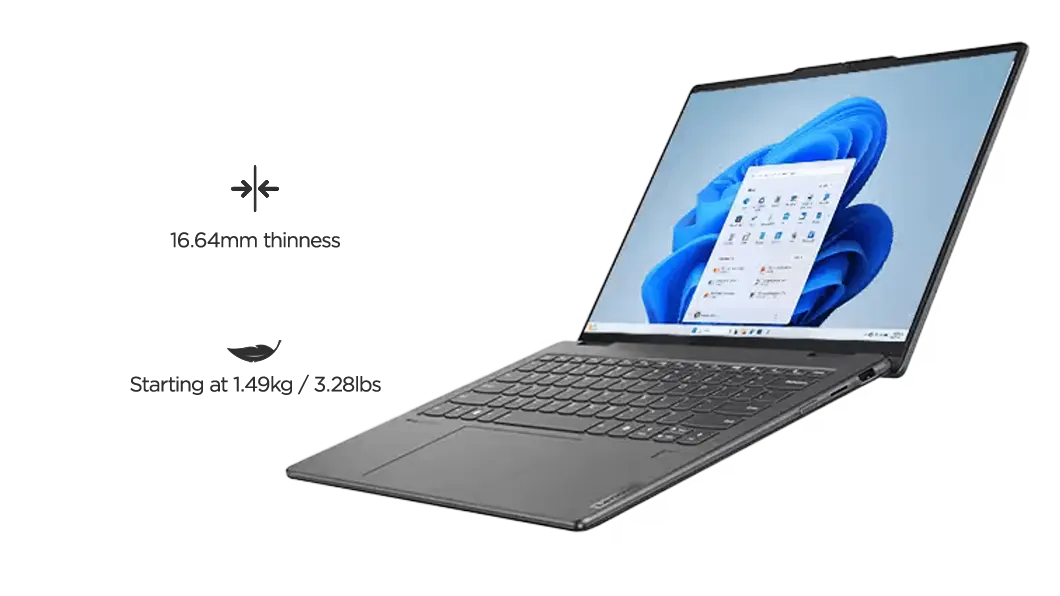 LENOVO YOGA SLIM7 83CV002DIN [ULTRA7-155H 14TH GEN/32GB/1TB SSD/WIN11 HOME+MSO/14.0 INCH/INTEGRATED GRAPHICS /1 YEAR(S)/GREY]